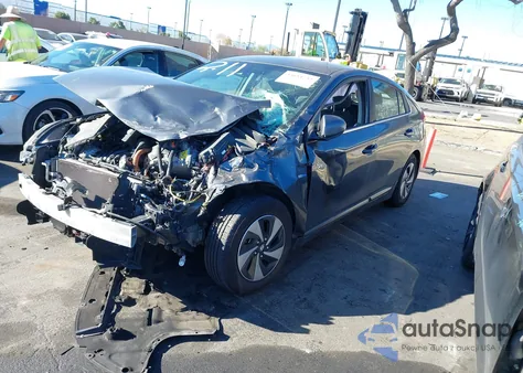 2017 Hyundai Ioniq Hybrid Sel z USA, uszkodzony, nr VIN KMHC75LCXHU038802